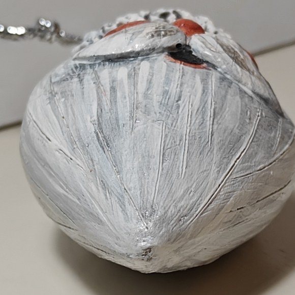 Adorable Christmas Santa Claus Resin Hand Painted Ornament - Picture 5 of 5